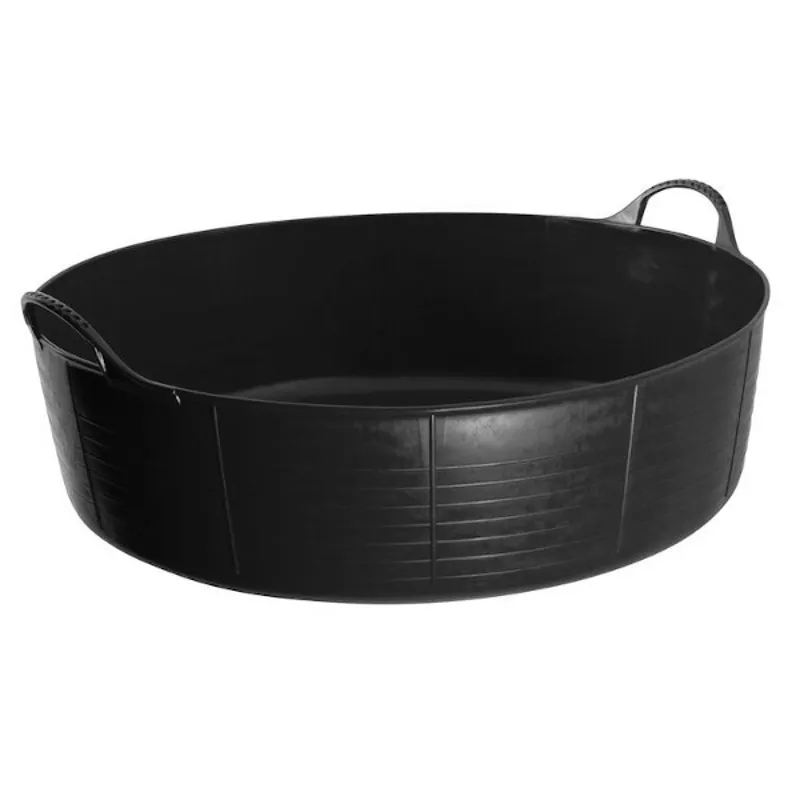 Red Gorilla Tubtrug Flexible Large Shallow 35L Bucket - Black